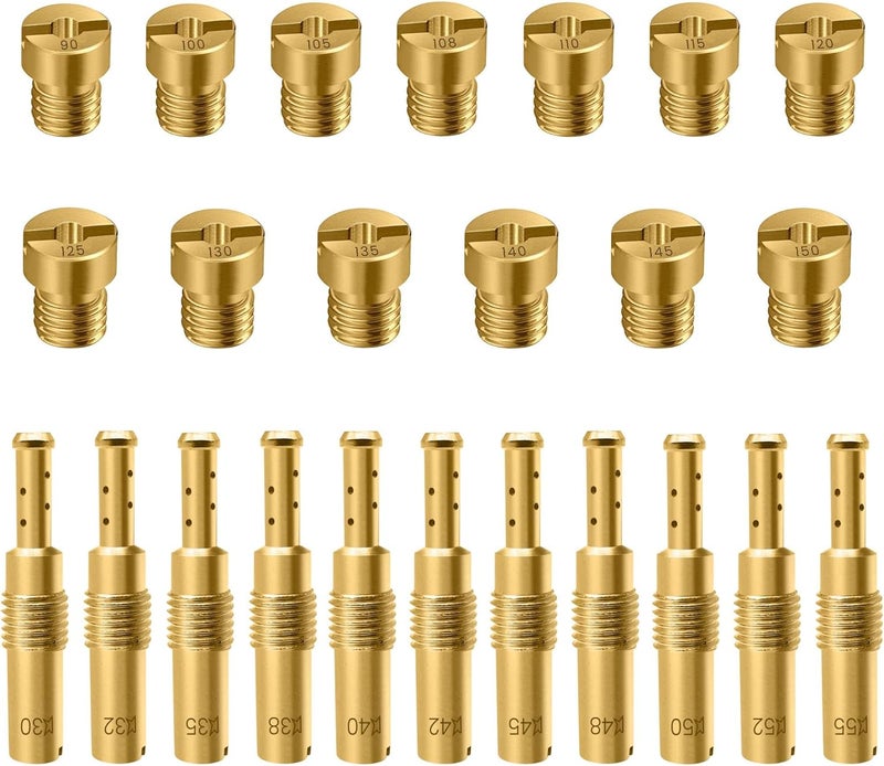 Strongthium 24 Pcs Carburetor Jet Kit for Nibbi FCR-MX PE PJ PZ PWK CVK GY6 99101-393 N424-21 - Image 1